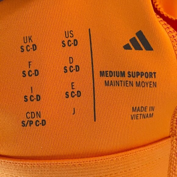 Farm Rio Adidas Colab Racerback Farm Bra Training Entrenamiento Orange Pink S - Picture 5 of 13